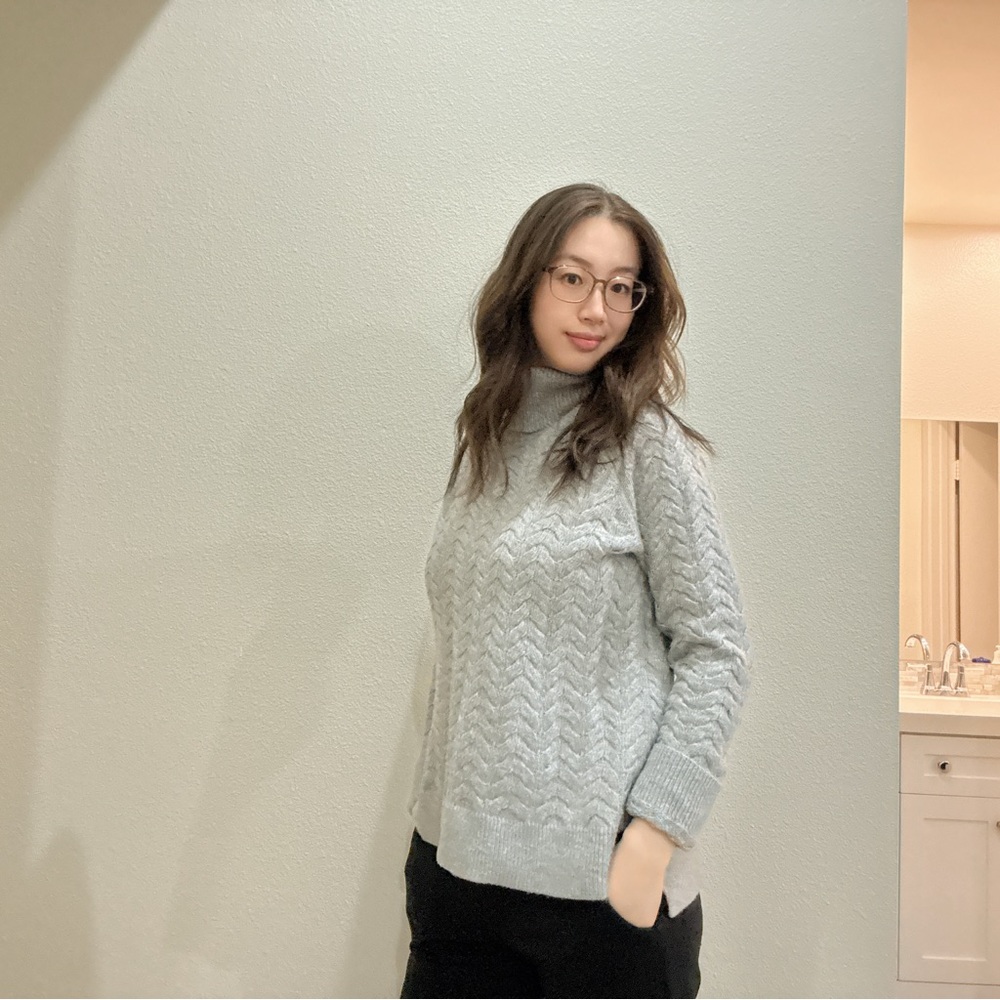 MICHAEL Michael Kors Gray Cowl Neck Sweater